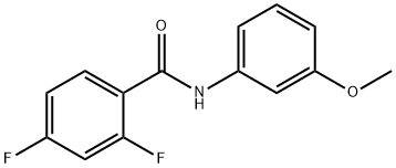 2,4-difluoro-N-(3-methoxyphenyl)benzamide Struktur