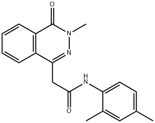 N-(2,4-dimethylphenyl)-2-(3-methyl-4-oxo-3,4-dihydro-1-phthalazinyl)acetamide Struktur