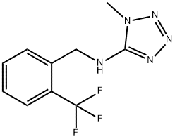 N-(1-methyl-1H-tetraazol-5-yl)-N-[2-(trifluoromethyl)benzyl]amine Struktur