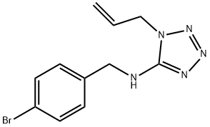 1-allyl-N-(4-bromobenzyl)-1H-tetraazol-5-amine Struktur