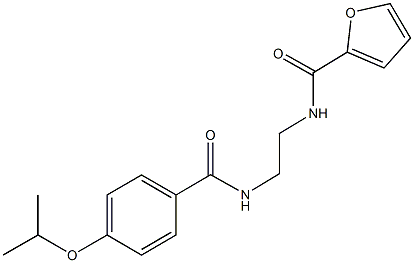 N-{2-[(4-isopropoxybenzoyl)amino]ethyl}-2-furamide Struktur