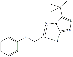 (3-tert-butyl[1,2,4]triazolo[3,4-b][1,3,4]thiadiazol-6-yl)methyl phenyl ether Struktur