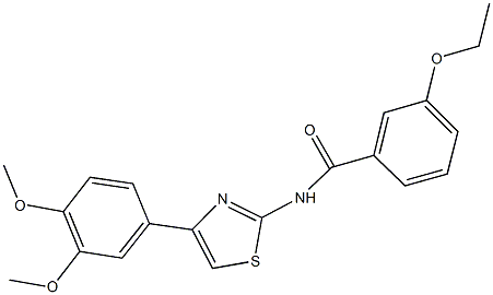 N-[4-(3,4-dimethoxyphenyl)-1,3-thiazol-2-yl]-3-ethoxybenzamide Struktur