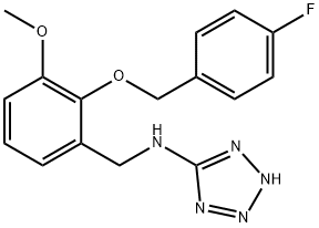 N-{2-[(4-fluorobenzyl)oxy]-3-methoxybenzyl}-N-(2H-tetraazol-5-yl)amine Struktur