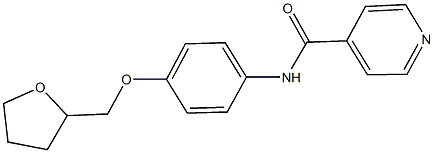 N-[4-(tetrahydro-2-furanylmethoxy)phenyl]isonicotinamide Struktur