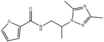 N-[2-(3,5-dimethyl-1H-1,2,4-triazol-1-yl)propyl]-2-furamide Struktur