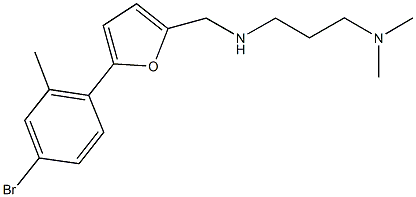 N-{[5-(4-bromo-2-methylphenyl)-2-furyl]methyl}-N-[3-(dimethylamino)propyl]amine Struktur