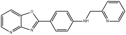 N-(4-[1,3]oxazolo[4,5-b]pyridin-2-ylphenyl)-N-(2-pyridinylmethyl)amine Struktur