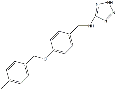 N-{4-[(4-methylbenzyl)oxy]benzyl}-N-(2H-tetraazol-5-yl)amine Struktur