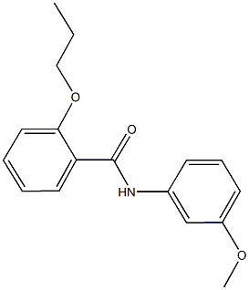 N-(3-methoxyphenyl)-2-propoxybenzamide Struktur