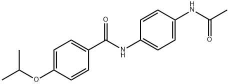 N-[4-(acetylamino)phenyl]-4-isopropoxybenzamide Struktur