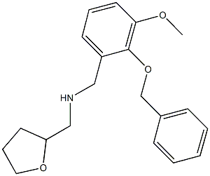 N-[2-(benzyloxy)-3-methoxybenzyl]-N-(tetrahydro-2-furanylmethyl)amine Struktur