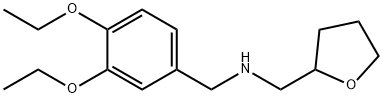 N-(3,4-diethoxybenzyl)-N-(tetrahydro-2-furanylmethyl)amine Struktur