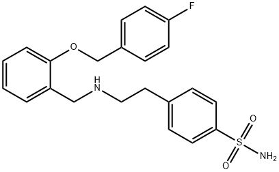 4-[2-({2-[(4-fluorobenzyl)oxy]benzyl}amino)ethyl]benzenesulfonamide Struktur