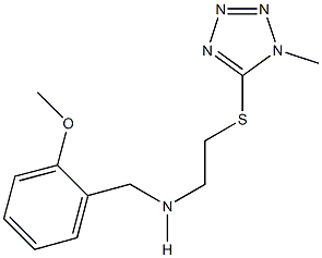 N-(2-methoxybenzyl)-N-{2-[(1-methyl-1H-tetraazol-5-yl)sulfanyl]ethyl}amine Struktur