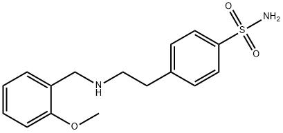 4-{2-[(2-methoxybenzyl)amino]ethyl}benzenesulfonamide Struktur