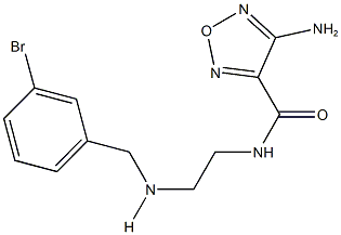 4-amino-N-{2-[(3-bromobenzyl)amino]ethyl}-1,2,5-oxadiazole-3-carboxamide Struktur