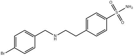 4-{2-[(4-bromobenzyl)amino]ethyl}benzenesulfonamide Struktur