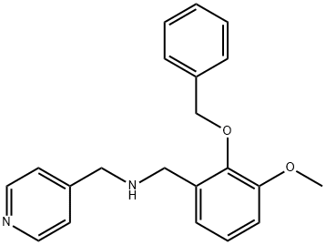 N-[2-(benzyloxy)-3-methoxybenzyl]-N-(4-pyridinylmethyl)amine Struktur