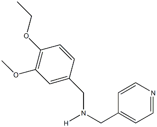 N-(4-ethoxy-3-methoxybenzyl)-N-(4-pyridinylmethyl)amine Struktur