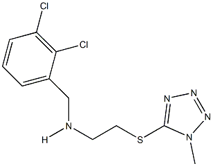 N-(2,3-dichlorobenzyl)-N-{2-[(1-methyl-1H-tetraazol-5-yl)sulfanyl]ethyl}amine Struktur