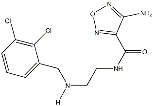 4-amino-N-{2-[(2,3-dichlorobenzyl)amino]ethyl}-1,2,5-oxadiazole-3-carboxamide Struktur