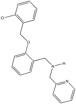 N-{2-[(2-chlorobenzyl)oxy]benzyl}-N-(2-pyridinylmethyl)amine Struktur