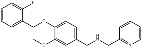 N-{4-[(2-fluorobenzyl)oxy]-3-methoxybenzyl}-N-(2-pyridinylmethyl)amine Struktur