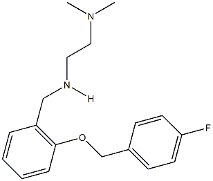 N-[2-(dimethylamino)ethyl]-N-{2-[(4-fluorobenzyl)oxy]benzyl}amine Struktur