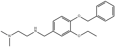 N-[4-(benzyloxy)-3-ethoxybenzyl]-N-[2-(dimethylamino)ethyl]amine Struktur