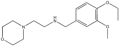 N-(4-ethoxy-3-methoxybenzyl)-N-[2-(4-morpholinyl)ethyl]amine Struktur