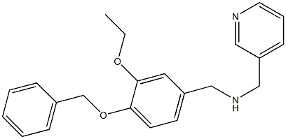 N-[4-(benzyloxy)-3-ethoxybenzyl]-N-(3-pyridinylmethyl)amine Struktur