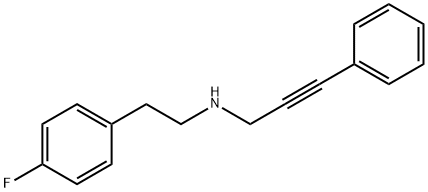 N-[2-(4-fluorophenyl)ethyl]-N-(3-phenyl-2-propynyl)amine Struktur