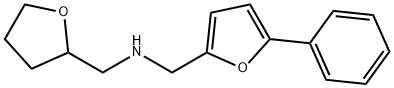 N-[(5-phenyl-2-furyl)methyl]-N-(tetrahydro-2-furanylmethyl)amine Struktur