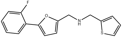 N-{[5-(2-fluorophenyl)-2-furyl]methyl}-N-(2-thienylmethyl)amine Struktur