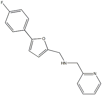 N-{[5-(4-fluorophenyl)-2-furyl]methyl}-N-(2-pyridinylmethyl)amine Struktur