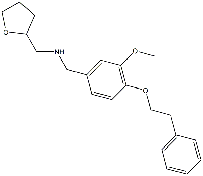 N-[3-methoxy-4-(2-phenylethoxy)benzyl]-N-(tetrahydro-2-furanylmethyl)amine Struktur