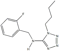 1-butyl-N-(2-fluorobenzyl)-1H-tetraazol-5-amine Struktur