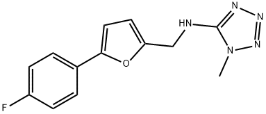 N-{[5-(4-fluorophenyl)-2-furyl]methyl}-N-(1-methyl-1H-tetraazol-5-yl)amine Struktur