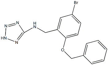 N-[2-(benzyloxy)-5-bromobenzyl]-N-(2H-tetraazol-5-yl)amine Struktur