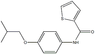 N-(4-isobutoxyphenyl)-2-thiophenecarboxamide Struktur