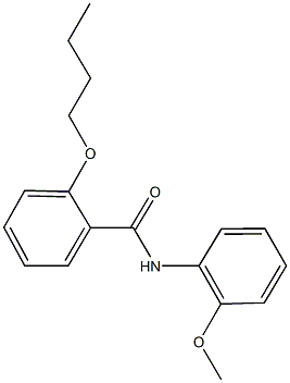 2-butoxy-N-(2-methoxyphenyl)benzamide Struktur