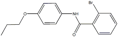 2-bromo-N-(4-propoxyphenyl)benzamide Struktur