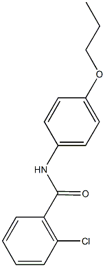 2-chloro-N-(4-propoxyphenyl)benzamide Struktur