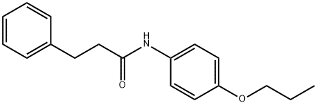 3-phenyl-N-(4-propoxyphenyl)propanamide Struktur