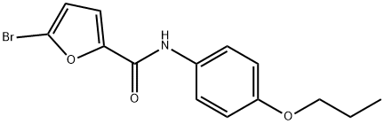 5-bromo-N-(4-propoxyphenyl)-2-furamide Struktur