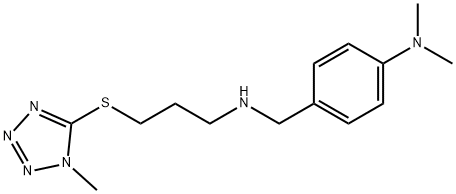 N-[4-(dimethylamino)benzyl]-N-{3-[(1-methyl-1H-tetraazol-5-yl)sulfanyl]propyl}amine Struktur