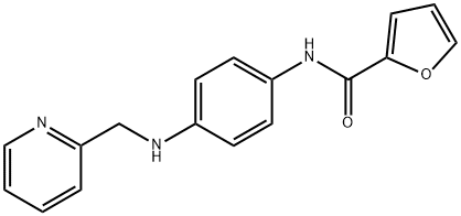 N-{4-[(2-pyridinylmethyl)amino]phenyl}-2-furamide Struktur