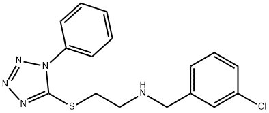 N-(3-chlorobenzyl)-N-{2-[(1-phenyl-1H-tetraazol-5-yl)sulfanyl]ethyl}amine Struktur