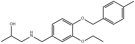 1-({3-ethoxy-4-[(4-methylbenzyl)oxy]benzyl}amino)-2-propanol Struktur